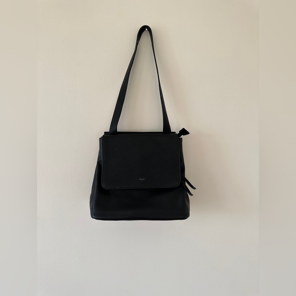 SOLD Co-Lab Goat Leather Shoulder Satchel Purse